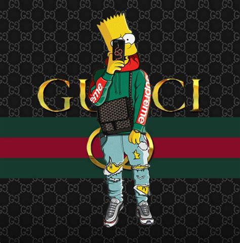 bart simpson gucci wallpaper